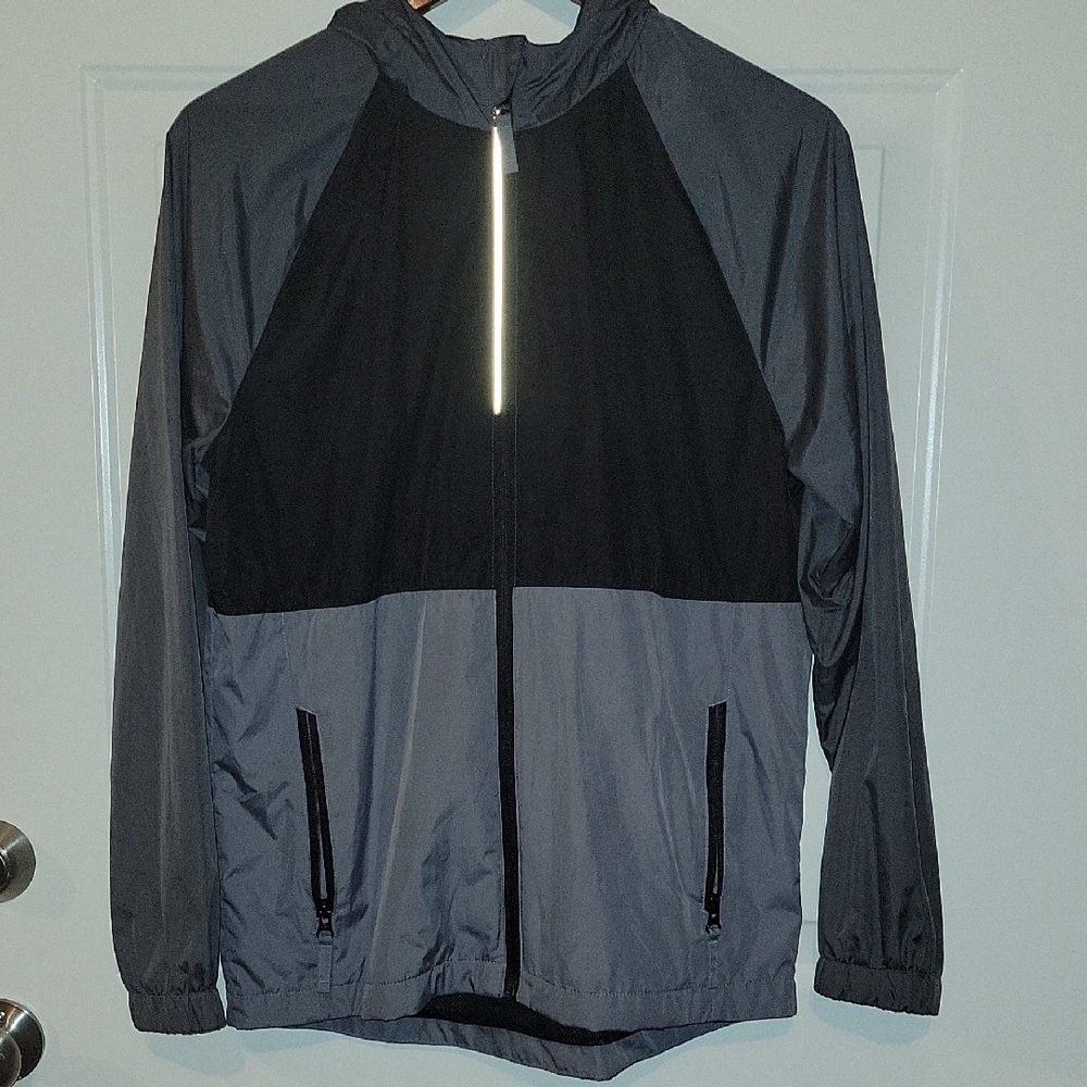 Wonder Nation Boy's Black and Gray Windbreaker